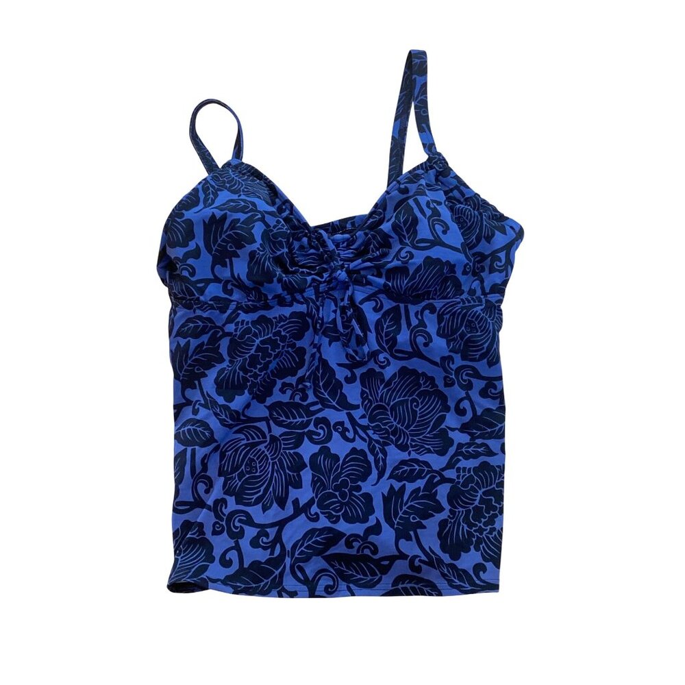 Lands’ End Tankini Blue Floral women’s 8D underwire bra - Picture 8 of 8
